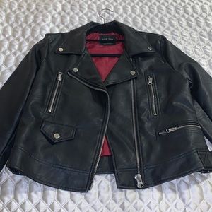 Faux leather jacket